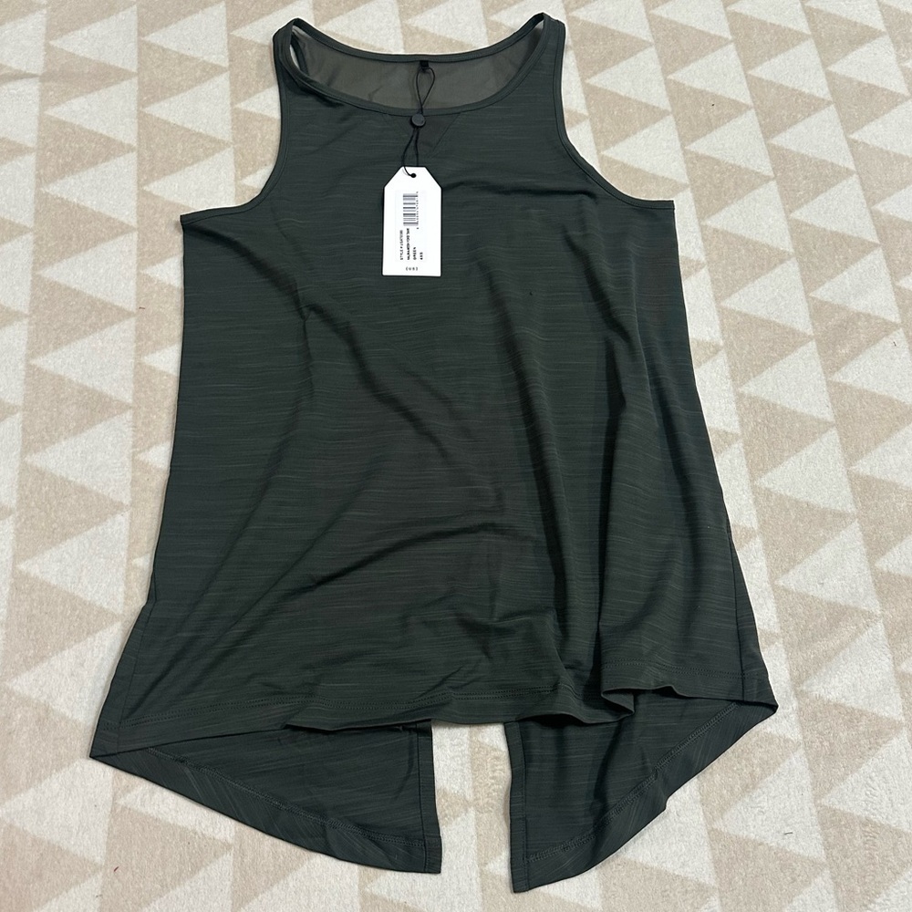 Universal standard halina mesh yoke tank top sleeveless